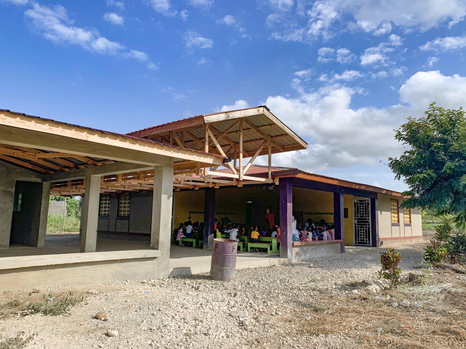 Front of the School of Light with new additional classrooms